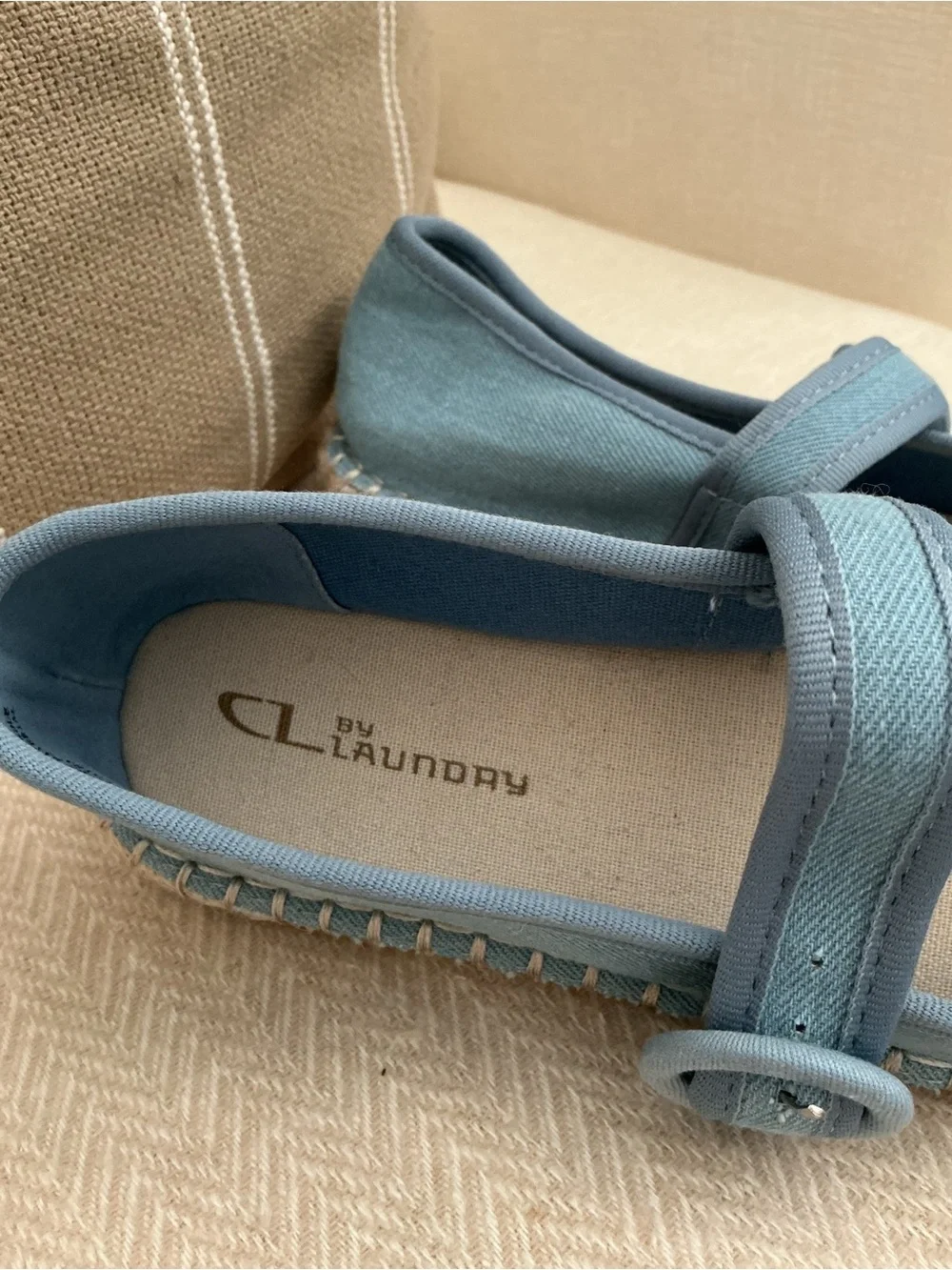 CL by Chinese Laundry Blue Espadrille Mary Jane Flats
